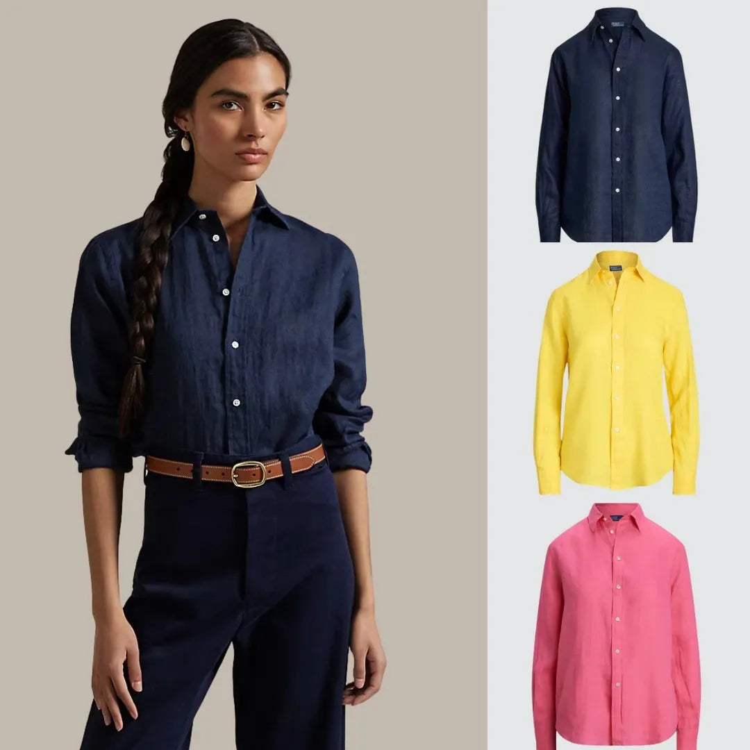 Kaufen Sie 1, erhalten Sie 3! Klassisches Leinenhemd