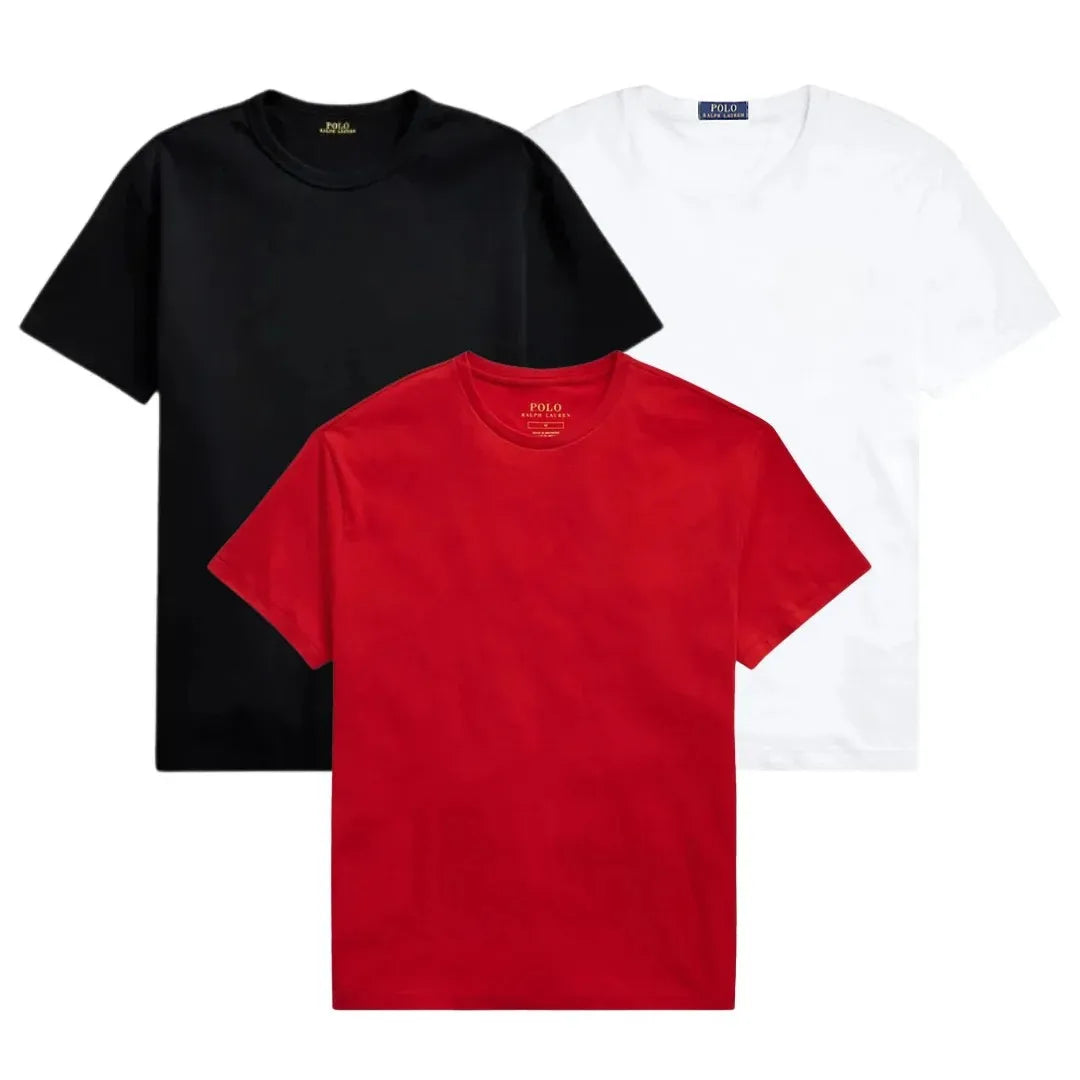 3er-Pack – Slim-Fit-Baumwoll-T-Shirts für Herren